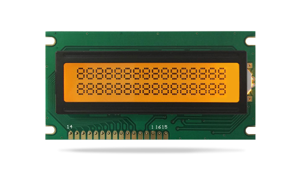 字符型液晶模块JXD1602C 黄绿屏 橙光