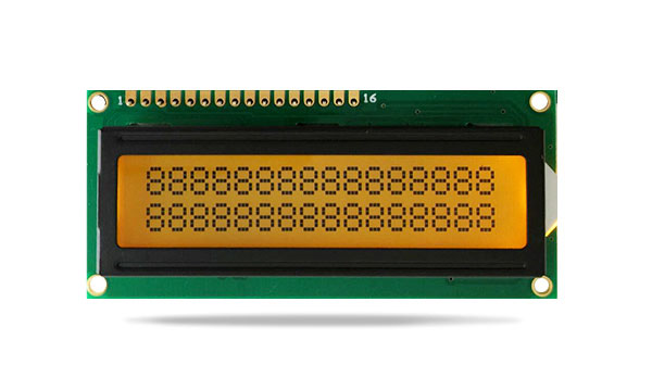 字符型液晶模块JXD1602A-S 黄绿屏橙光