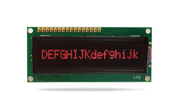 字符型液晶模块JXD1601A FSTN负显 红字