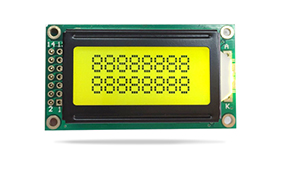 字符型液晶模块JXD0802A 黄绿屏黄绿光
